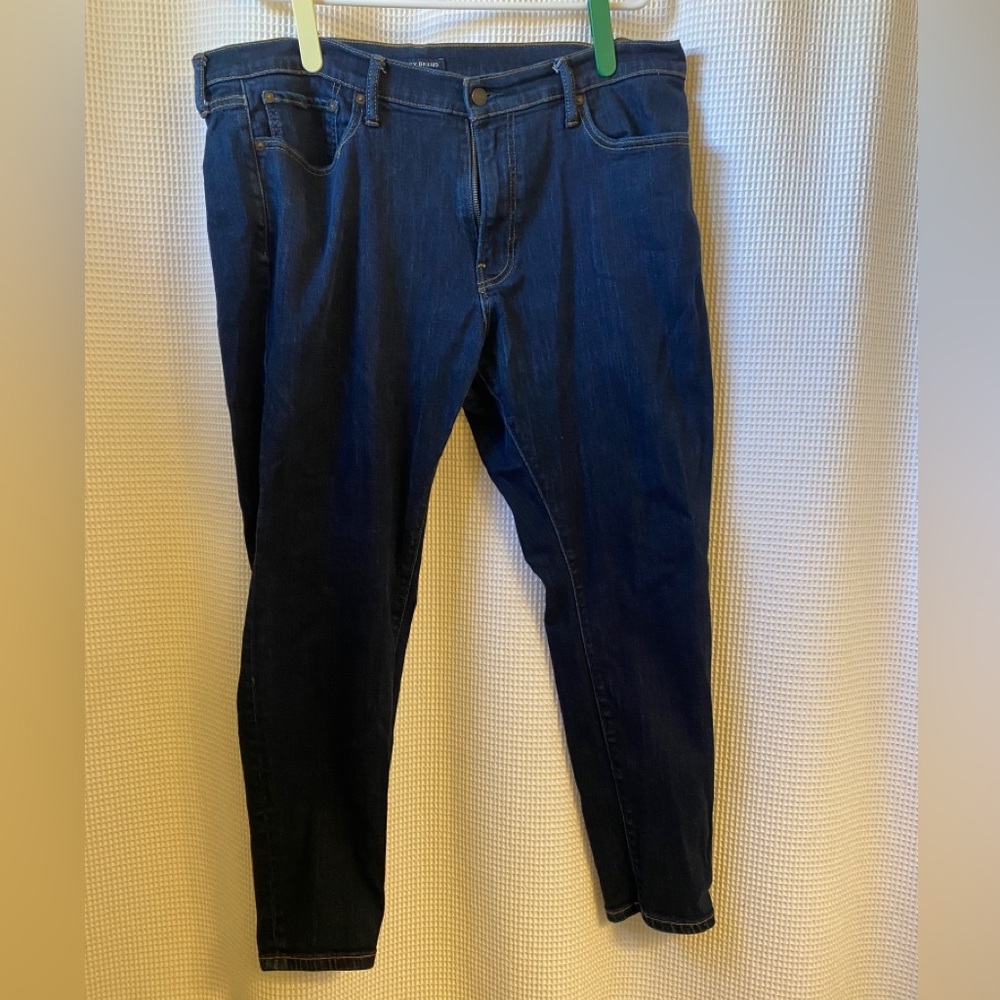 Lucky Jean Athletic Taper Dark Wash 38x30 skinny stretch jean